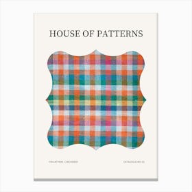 Checkered Pattern Poster 3 Canvas Print