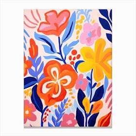 Flowers 14, Matisse style, Floral 1 Canvas Print