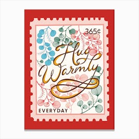 365 Days Collection - Hug Warmly Canvas Print