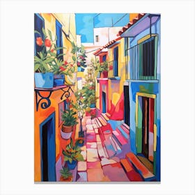 Malaga Spain 4 Fauvist Painting Canvas Print