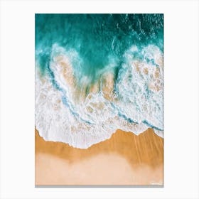 Aerial Photography - Ocean Waves Canvas Print