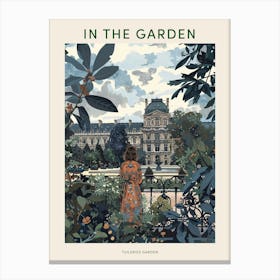 In The Garden Poster Tuileries Garden France 3 Canvas Print