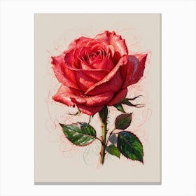 Red Rose Canvas Print Canvas Print