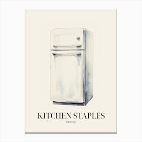 Kitchen Staples Fridge 2 Canvas Print