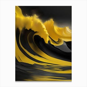 Yellow Wave Canvas Print Canvas Print