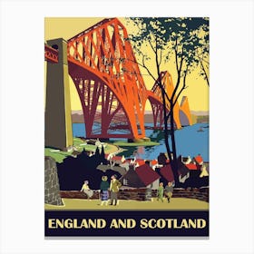 England And Scotland, Union Bridge Canvas Print