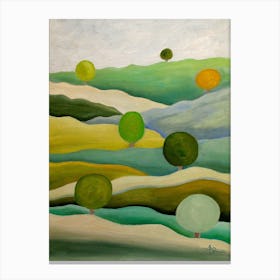 Back To The Green Fields Canvas Print