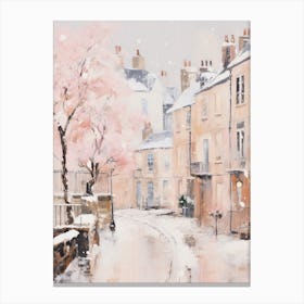 Dreamy Winter Painting Bath United Kingdom 1 Canvas Print