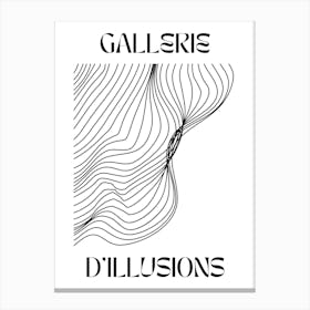 Abstract Lines Art Poster 2 Canvas Print