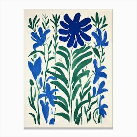 'Blue Flowers' Canvas Print