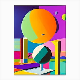 Solar System Abstract Modern Pop Space Canvas Print