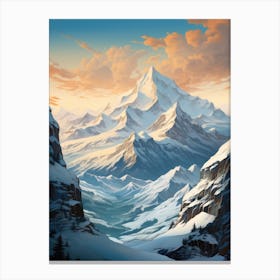 Swiss Mountains Canvas Print