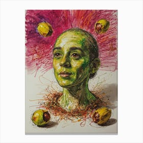 'The Green Woman' Canvas Print