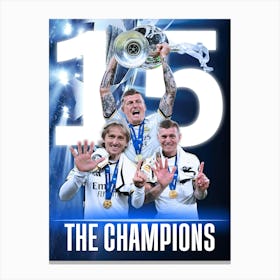 Champions Real Madrid Canvas Print