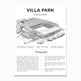 Villa Park Stadium Canvas Print