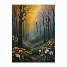 Path In The Woods Canvas Print