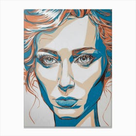 Woman'S Portrait Canvas Print