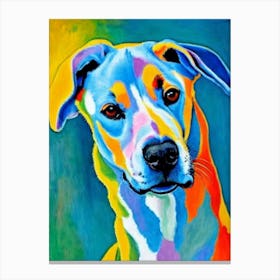 Ibizan Hound Fauvist Style dog Canvas Print