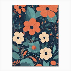 Floral Wallpaper 7 Canvas Print