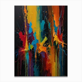 Colorful Splashes 1 Canvas Print