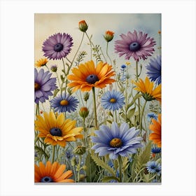 Daisy Field 4 Canvas Print