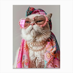 Cat In Sunglasses 11 Canvas Print