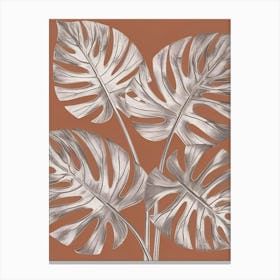 Monstera Leaves 5 Canvas Print