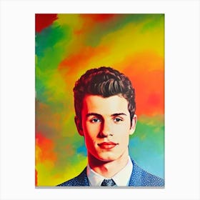 Shawn Mendes Colourful Pop Art Canvas Print