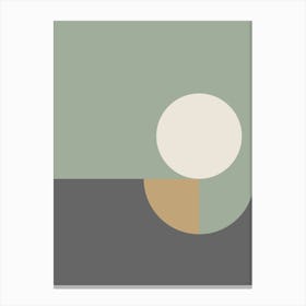 Gray Geometric Abstract Canvas Print