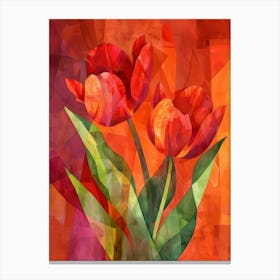 Abstract Tulips Canvas Print