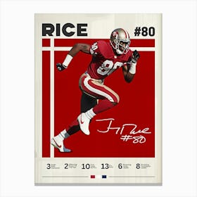 Jerry Rice Canvas Print