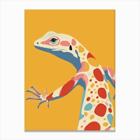 Modern Lizard Abstract Illustration 3 Canvas Print