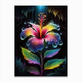 Rainbow Flower Canvas Print