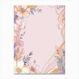 Floral Frame 6 Canvas Print