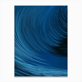 Abstract Blue Wave 1 Canvas Print