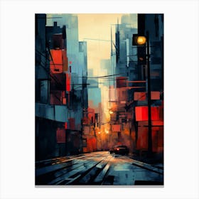 Urban Abstract Minimalist 12 Canvas Print
