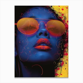 Girl In Sunglasses 1 Canvas Print