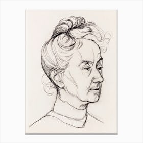 Portrait Of Mrs Corry Pabst, Julie De Graag Canvas Print