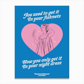 Arctic Monkeys - Fluorescent Adolescent Canvas Print