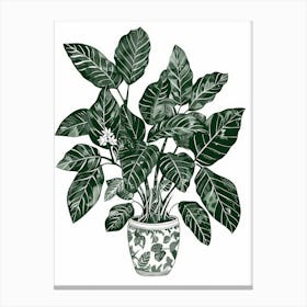 Plant In A Pot 13 Canvas Print