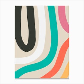 Colorful abstract shapes 63 Canvas Print