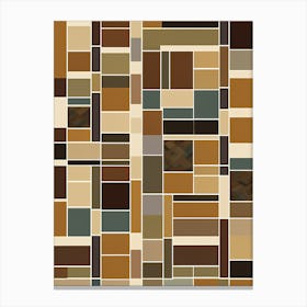 Mosaic Squares, 1446 Canvas Print