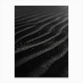 Black And White Sand Canvas Print