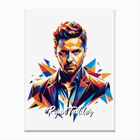 Ryan Tedder 02 Portrait Music Icon WPAP Pop Art Style Canvas Print