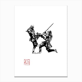 Samurai Fight Canvas Print
