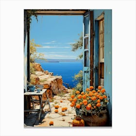 Doorway To The Sea Canvas Print