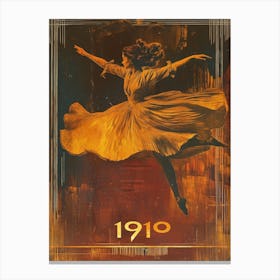 Aihrgdesign A Vintage Art Poster Of A 1910 Modern Dance Perfo 88ca2cb1 7a99 433a 950f 53140b0ebb10 2 Canvas Print