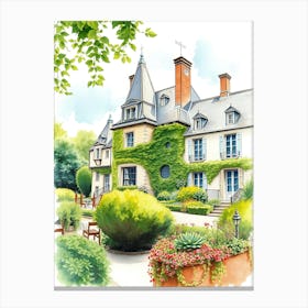 French Country House Canvas Print