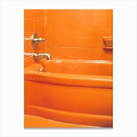 Orange Tub on Film Canvas Print