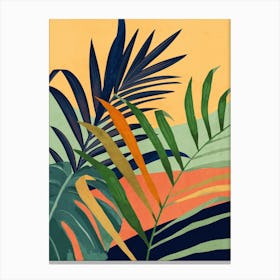 Abstract Art Tropical Leaves 117 Canvas Print